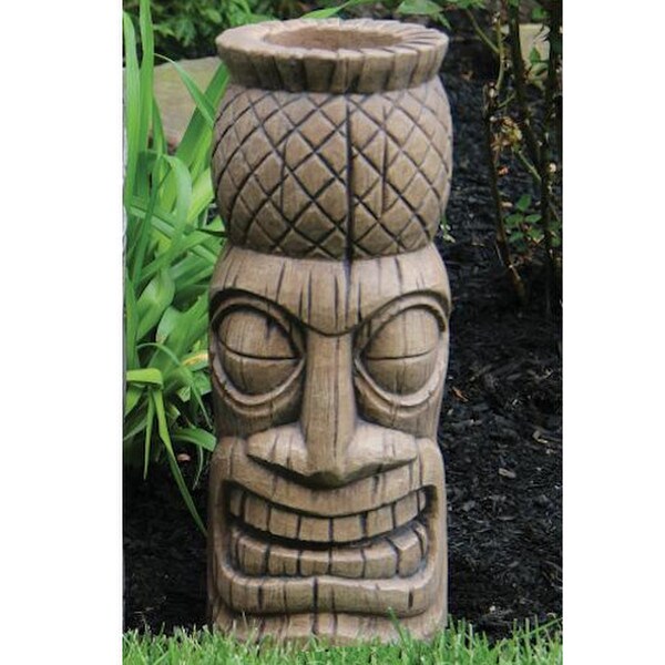 Tiki Island Pineapple Garden Head Statue